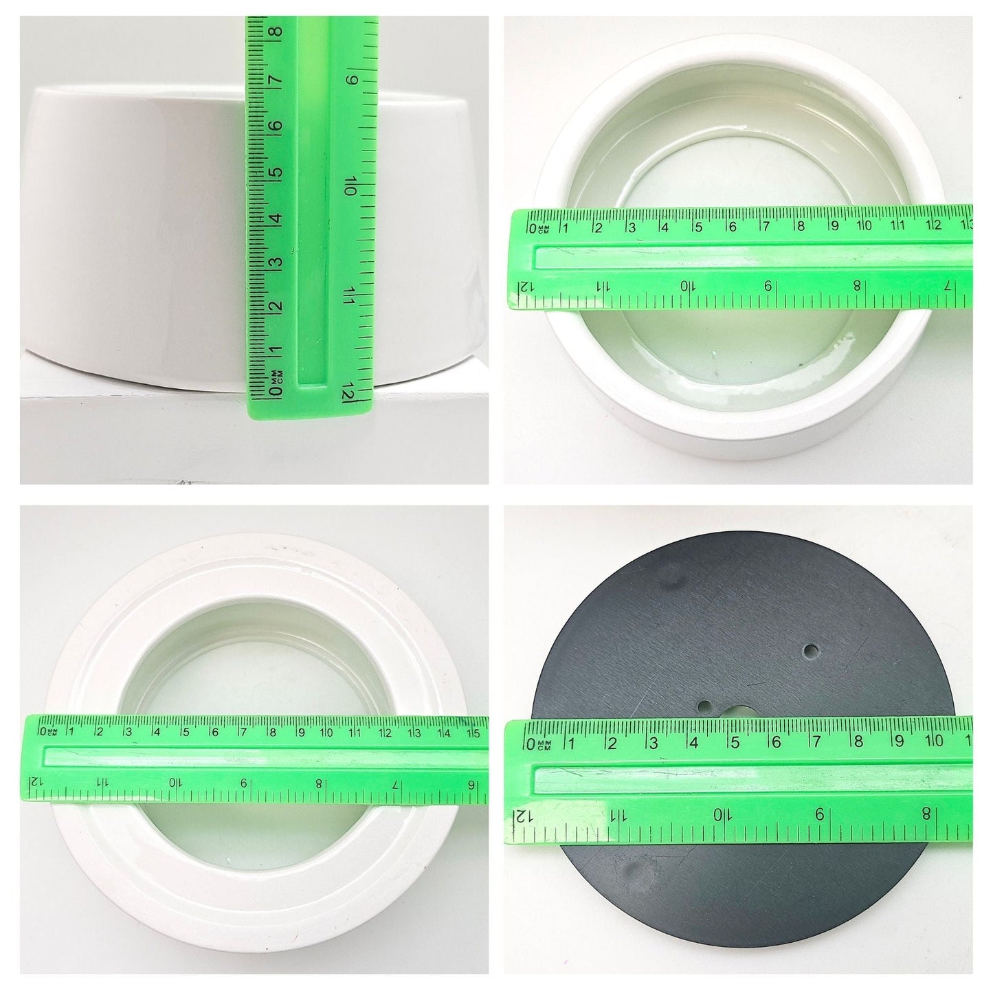 150mm - Porzellan Sockel weiß DIY - Schneekugel - Schneekugelhaus