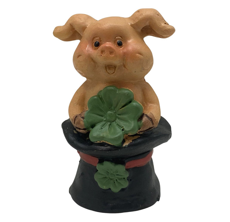 Innenmodell "Schwein mit Kleeblatt" - 30 x 47 mm